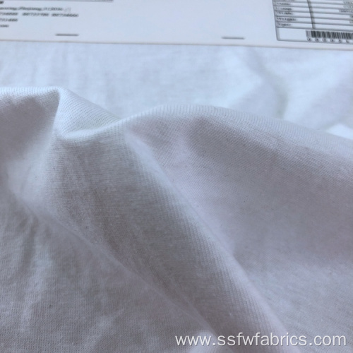Breathable Plain White 100% Organic Cotton Fabric